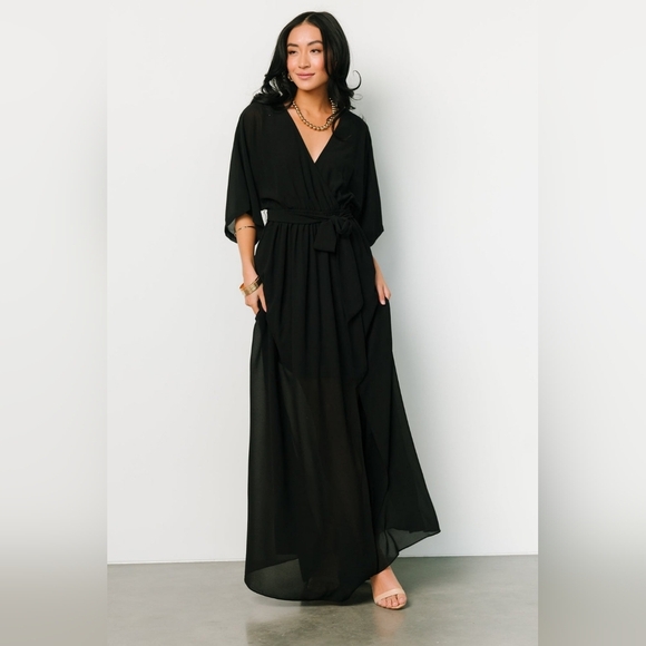 Baltic Born Dresses & Skirts - Baltic Born | Black Kia Kimono Maxi Dress Size XL NWOT